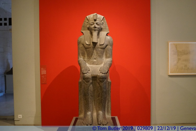 Photo ID: 029809, Egyptian statue, Geneva, Switzerland