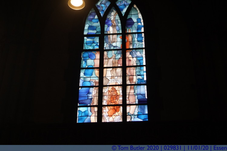 Photo ID: 029831, Modern stained glass, Essen, Germany