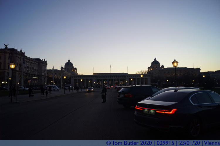 Photo ID: 029915, Sunset in the Hofburg, Vienna, Austria