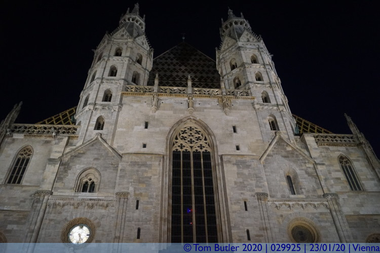 Photo ID: 029925, Front of the cathedral, Vienna, Austria