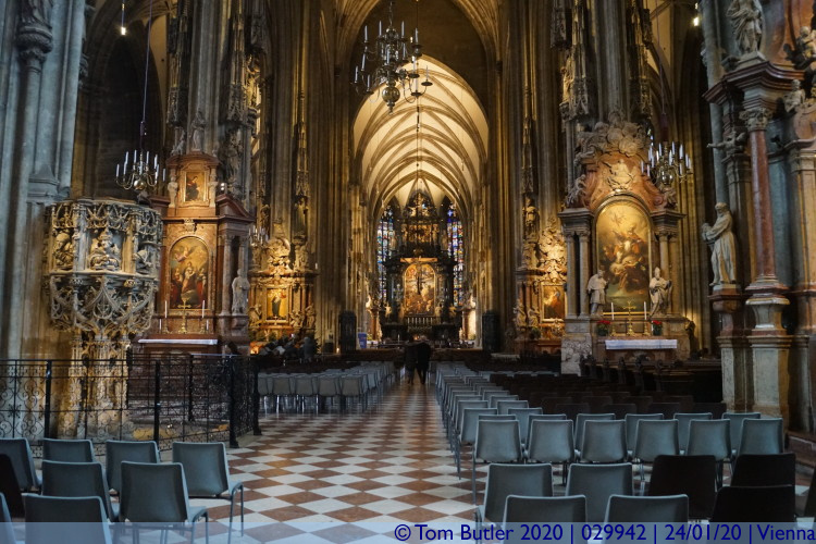 Photo ID: 029942, Inside the cathedral, Vienna, Austria
