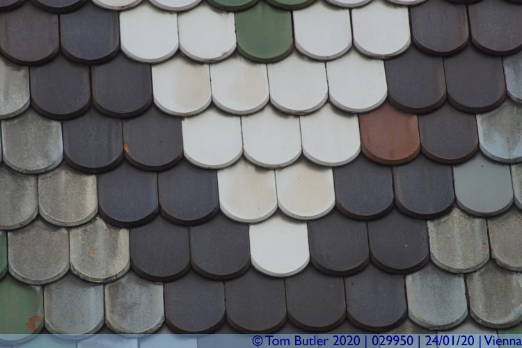Photo ID: 029950, Coloured tiles, Vienna, Austria