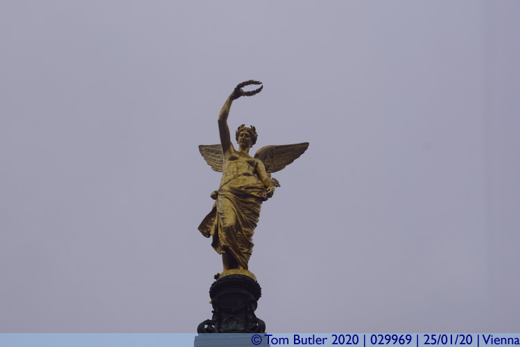 Photo ID: 029969, Golden angel, Vienna, Austria