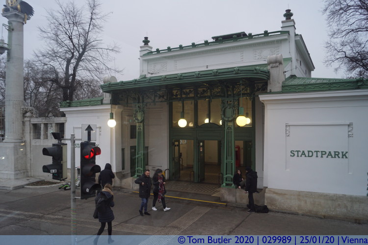 Photo ID: 029989, Entrance to the Stadtpark U-Bahn, Vienna, Austria