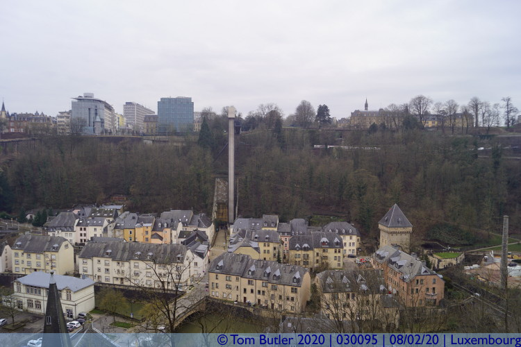 Photo ID: 030095, View across Pfaffenthal, Luxembourg, Luxembourg