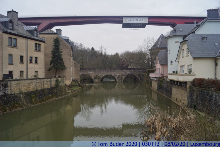 Photo ID: 030113, Crossing the Alzette, Luxembourg, Luxembourg