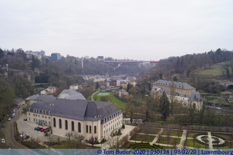 Photo ID: 030124, View down the valley, Luxembourg, Luxembourg
