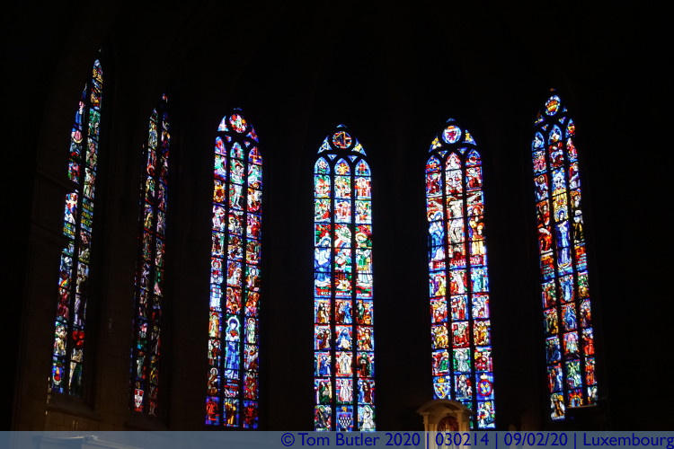 Photo ID: 030214, Stained glass, Luxembourg, Luxembourg