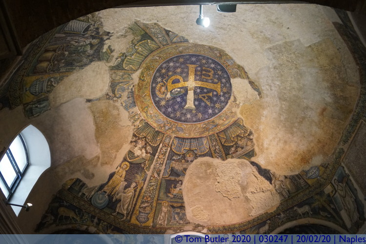 Photo ID: 030247, Roof of the Baptistry, Naples, Italy