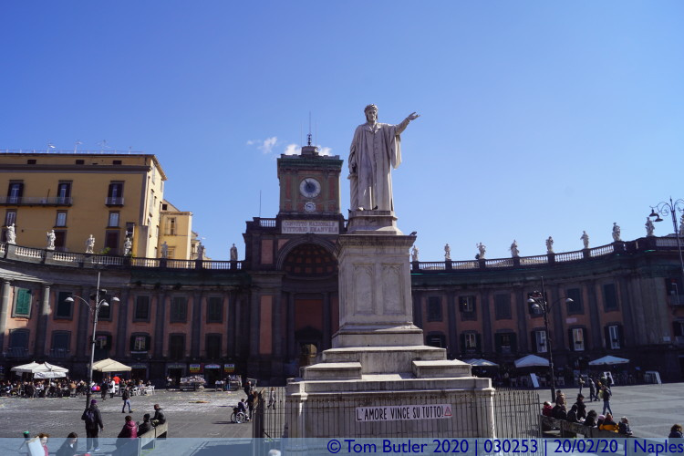 Photo ID: 030253, Dante and his square, Naples, Italy