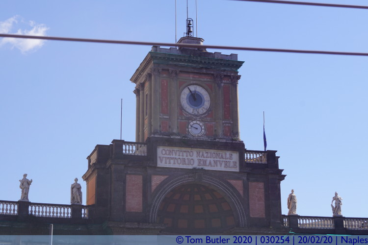 Photo ID: 030254, Clock tower in Piazza Dante, Naples, Italy