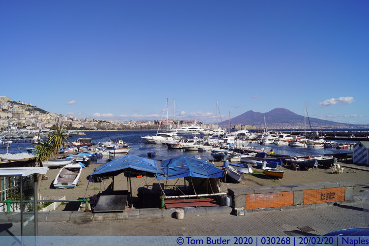 Photo ID: 030268, Harbour and Volcano, Naples, Italy