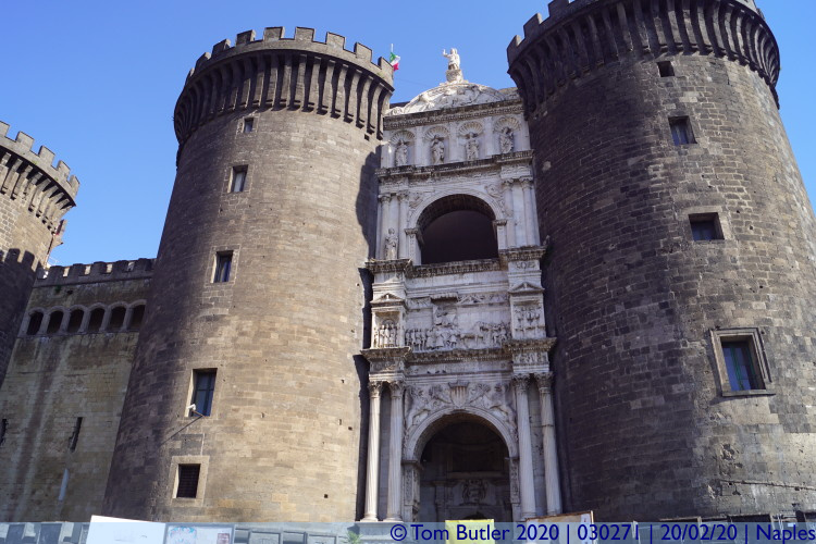 Photo ID: 030271, Entrance to the New Castle, Naples, Italy