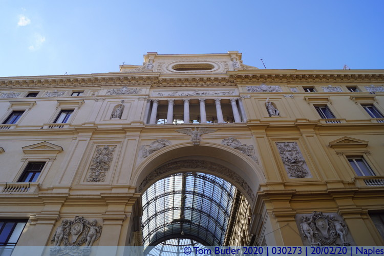 Photo ID: 030273, Entrance to Galleria Umberto I, Naples, Italy