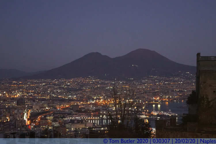Photo ID: 030307, Naples at dusk, Naples, Italy