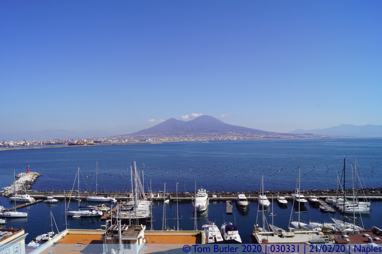 Photo ID: 030331, Vesuvius from Castel dell'Ovo, Naples, Italy