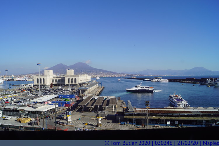 Photo ID: 030346, Harbour from the castle, Naples, Italy