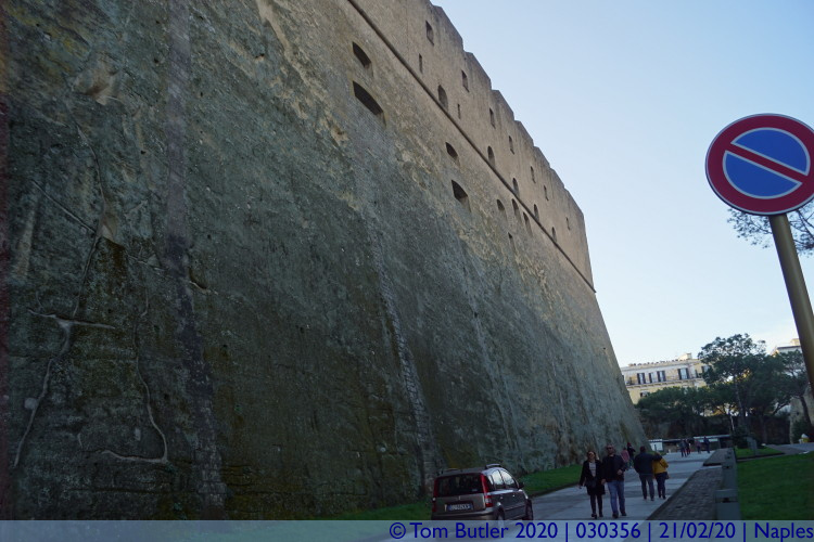 Photo ID: 030356, Castle walls, Naples, Italy