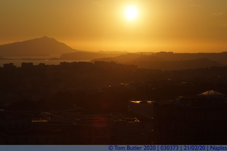 Photo ID: 030373, Sunset over Campania, Naples, Italy