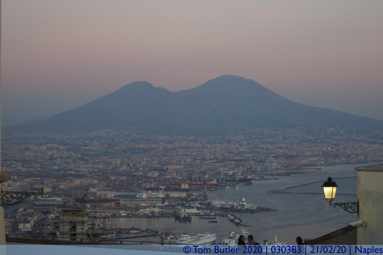 Photo ID: 030383, Vesuvius at dusk, Naples, Italy