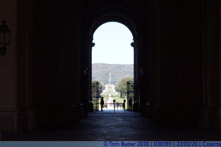 Photo ID: 030393, Gardens from the courtyards, Caserta, Italy