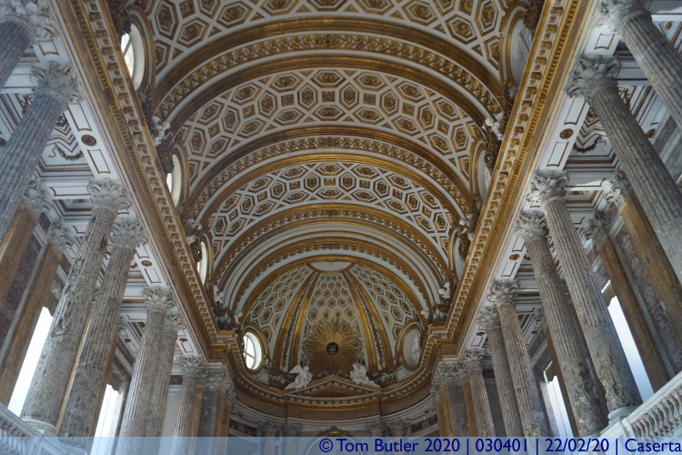 Photo ID: 030401, Ceiling of the chapel, Caserta, Italy