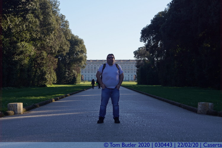Photo ID: 030443, In front of the palace, Caserta, Italy