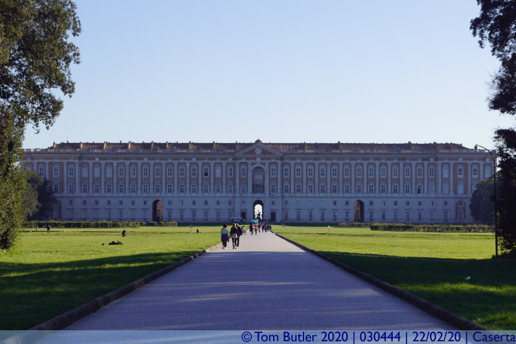 Photo ID: 030444, Approaching the palace, Caserta, Italy