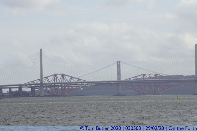 Photo ID: 030503, Three Bridges, On the Forth, Scotland