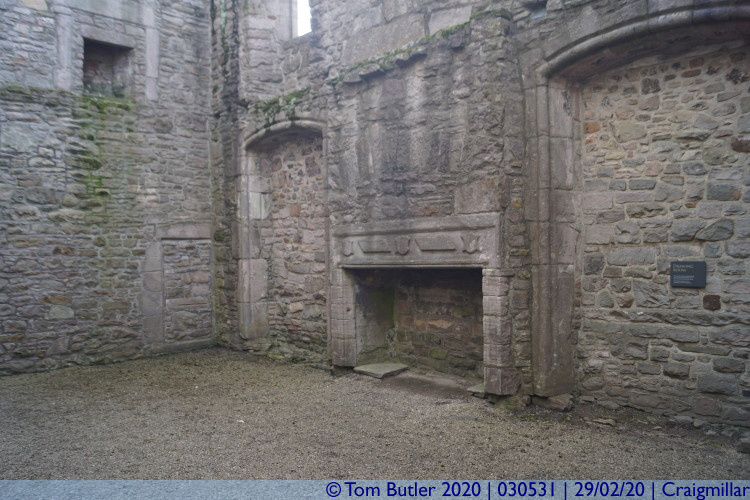 Photo ID: 030531, Fireplace, Craigmillar, Scotland