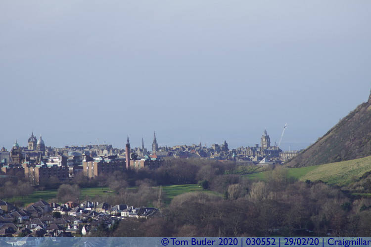 Photo ID: 030552, Central Edinburgh from the castle, Craigmillar, Scotland