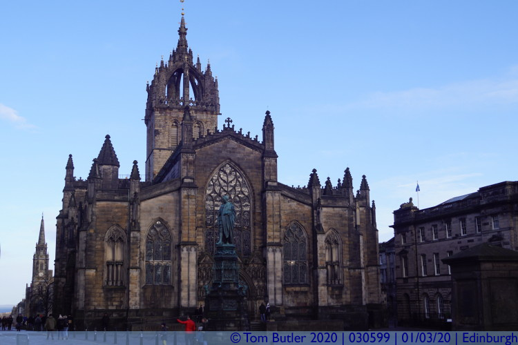 Photo ID: 030599, Approaching St Giles' Cathedral, Edinburgh, Scotland