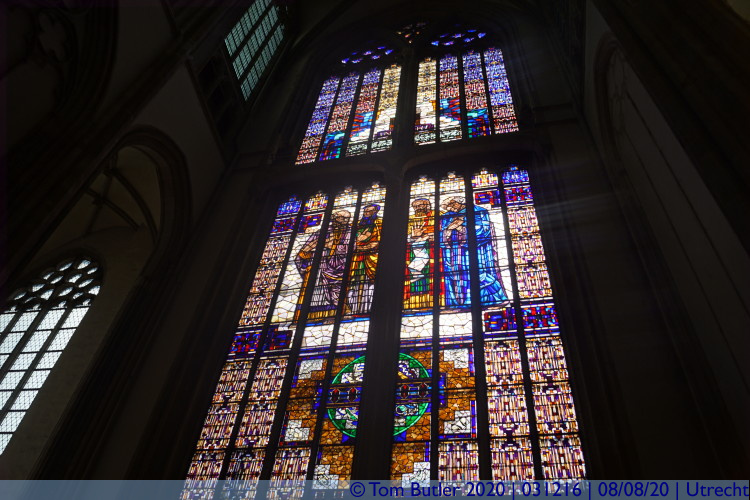 Photo ID: 031216, Stained glass, Utrecht, Netherlands