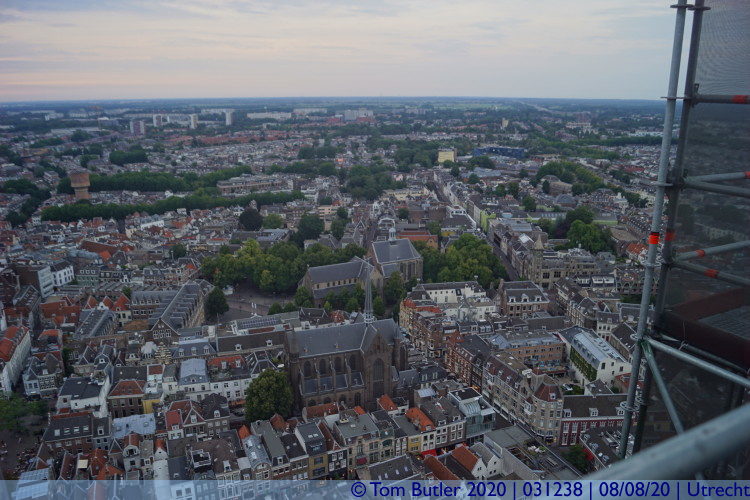 Photo ID: 031238, View from the top of the Domtoren, Utrecht, Netherlands