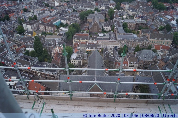 Photo ID: 031246, Looking down on the Cathedral, Utrecht, Netherlands