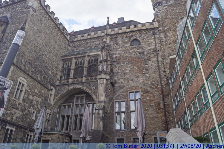 Photo ID: 031371, Behind the Rathaus, Aachen, Germany