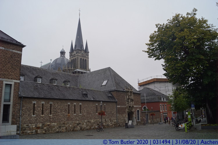 Photo ID: 031494, Approaching the Cathedral, Aachen, Germany