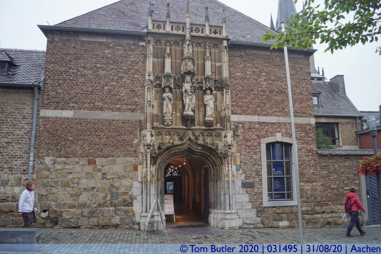 Photo ID: 031495, Entrance to the cloister, Aachen, Germany