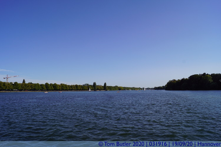 Photo ID: 031916, Looking down the Maschsee, Hannover, Germany