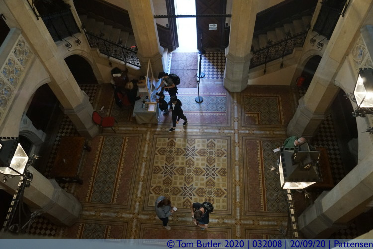 Photo ID: 032008, Looking down on the entrance hall, Pattensen, Germany