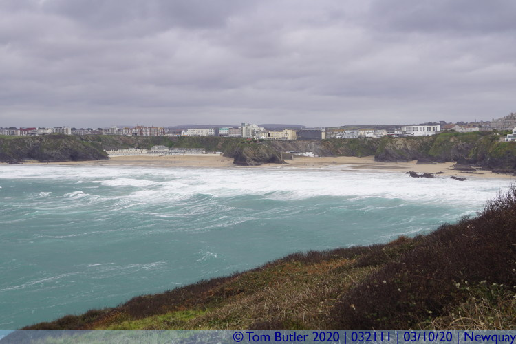 Photo ID: 032111, Tolcarne and Great Western Beaches, Newquay, Cornwall