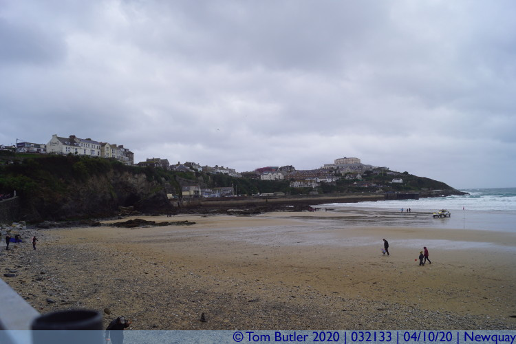 Photo ID: 032133, View from the beach, Newquay, Cornwall