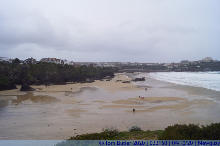 Photo ID: 032150, View over Great Western Beach, Newquay, Cornwall