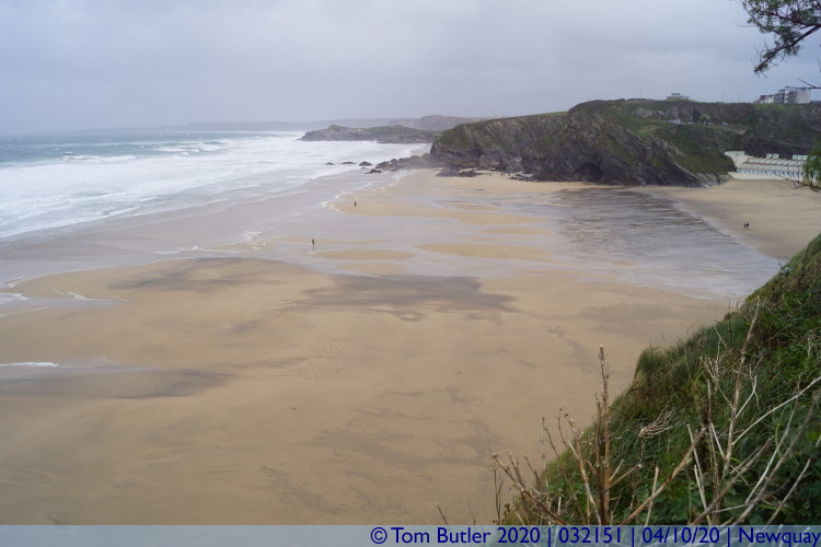 Photo ID: 032151, View North up the coast, Newquay, Cornwall