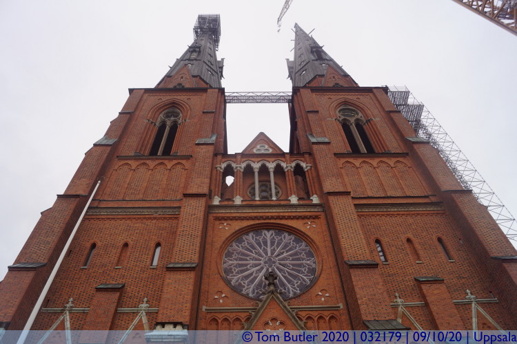 Photo ID: 032179, Front of the Cathedral, Uppsala, Sweden