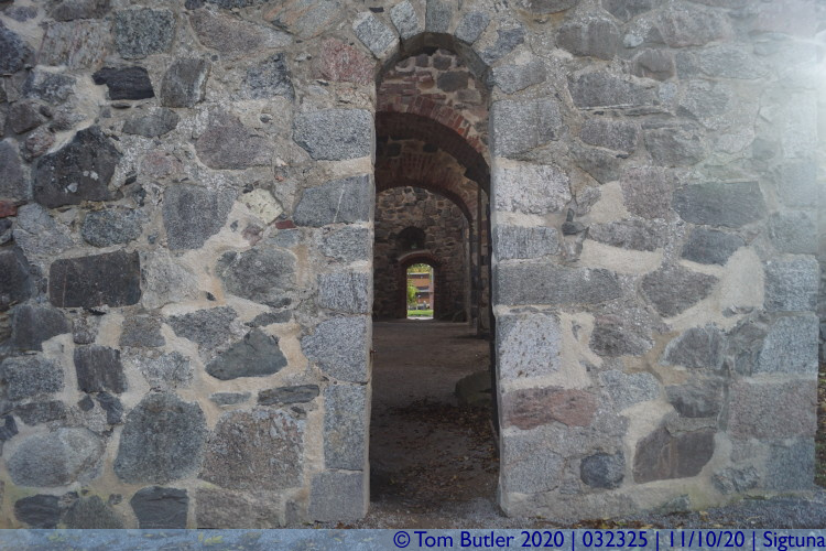Photo ID: 032325, Looking through the ruins, Sigtuna, Sweden