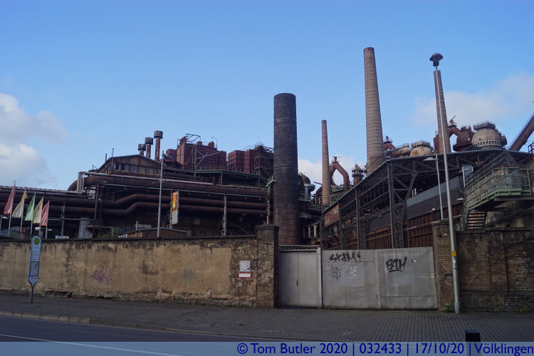 Photo ID: 032433, Approaching the Ironworks, Vlklingen, Germany