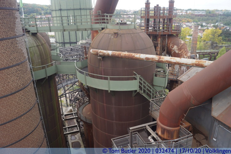 Photo ID: 032474, Looking down on the works, Vlklingen, Germany