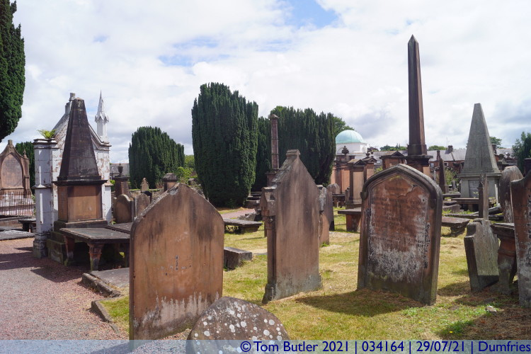 Photo ID: 034164, In the Church graveyard, Dumfries, Scotland