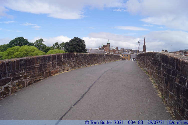 Photo ID: 034183, Crossing the Devorgilla Bridge, Dumfries, Scotland